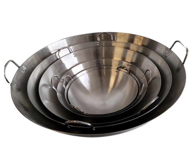 70CM S/S FRYING WOK