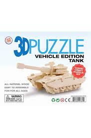 3D Wood Puzzle Vehicle Edition