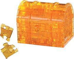 Crystal Puzzle Treasure Chest Gold