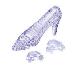 Crystal Puzzle 3D  Glass Shoe clear