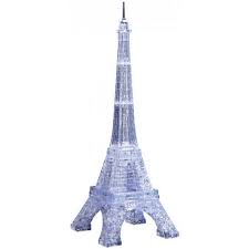 Crystal Puzzle Eiffel Tower clear