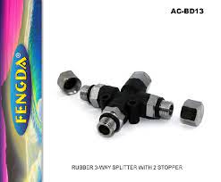 Fengda Rubber 4-Way Splitter for Airbrush Air Hose AC-BD13