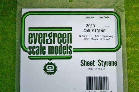 Evergreen Scale Models #2020 Car Siding