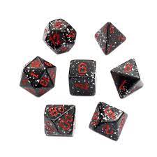 Polyhedral Dice Set Speckled Space