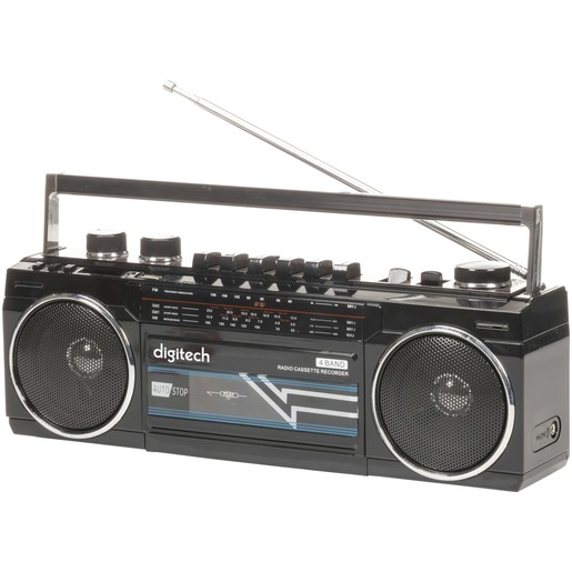 Boom Box with Cassette, Bluetooth and AM/FM Radio - Save 15%