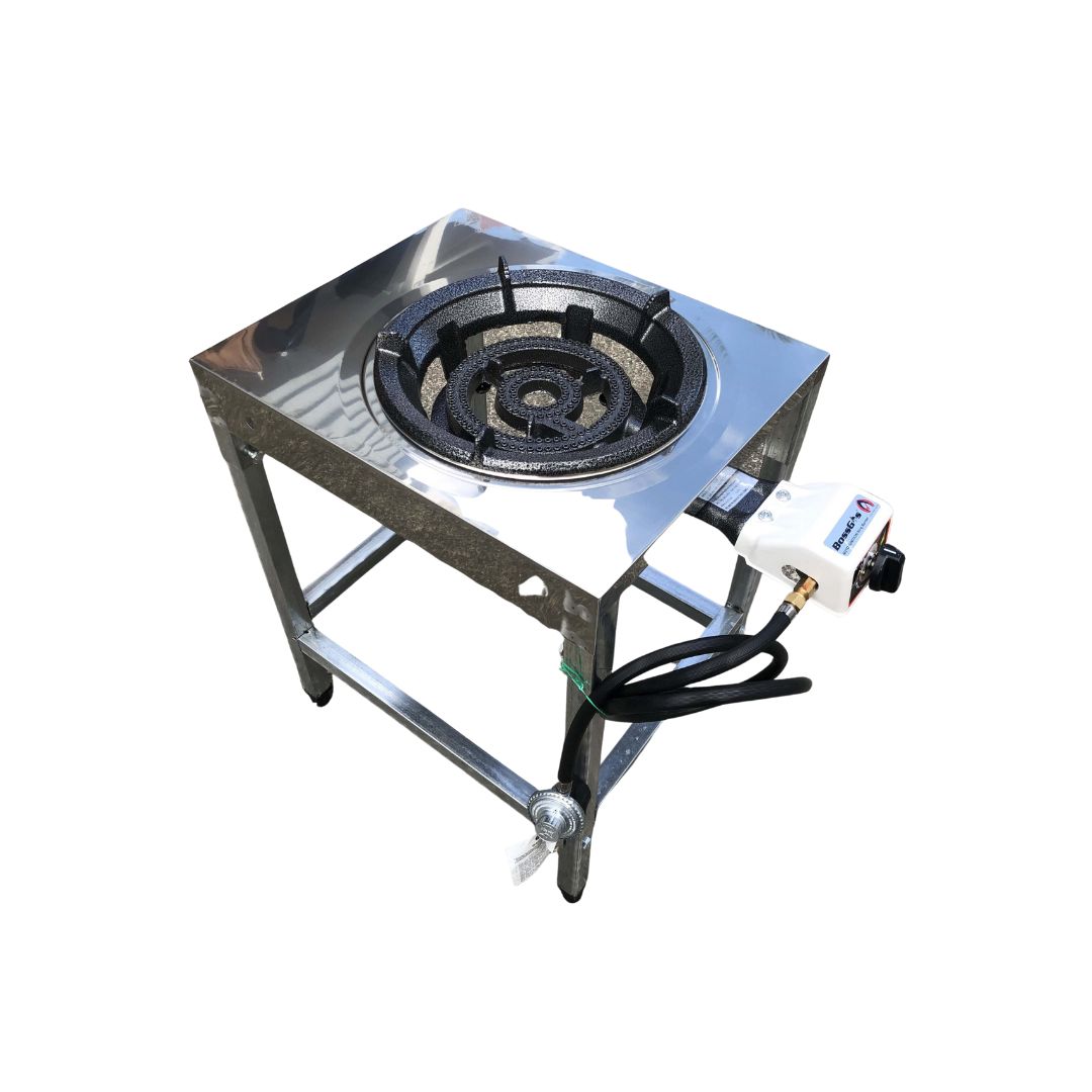 CAST IRON BURNER + S/S STAND