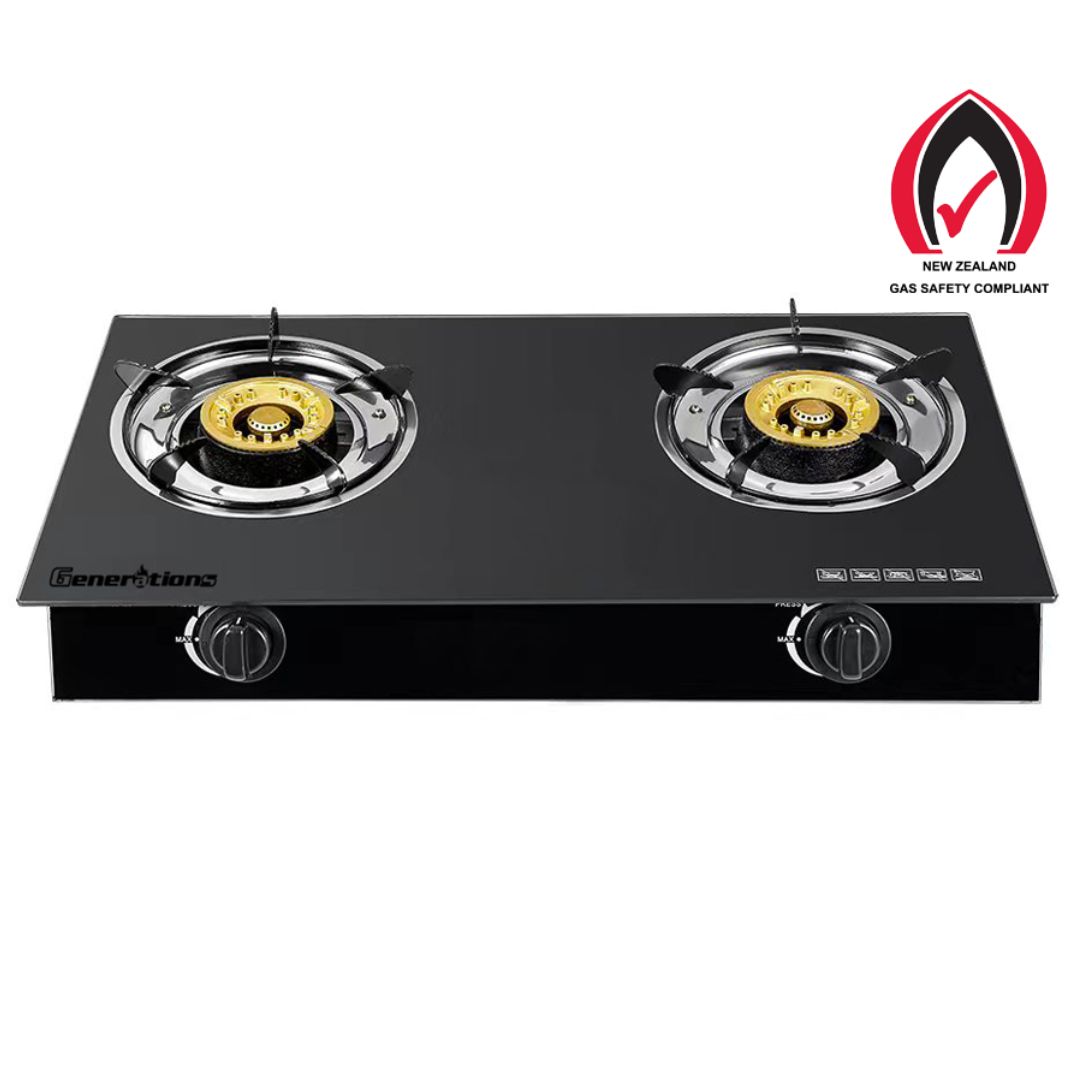 DOUBLE BURNER GLASS TOP STOVE