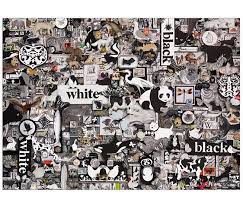 Cobble Hill Black and White Animals 1000pc Puzzle