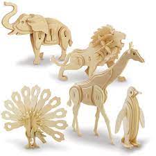 3D Wood Puzzle Animal Edition