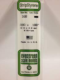 Evergreen Scale Models Strip Styrene #168