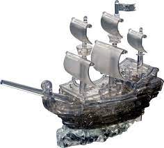 Crystal Puzzle Black Pirate Ship