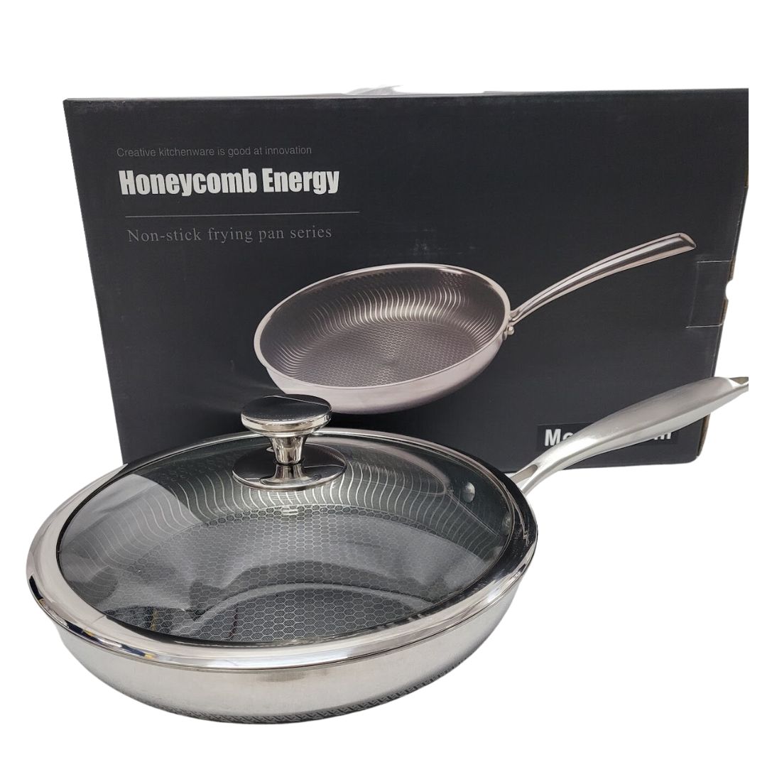 30CM S/S WOK W/LID GIFT BOX