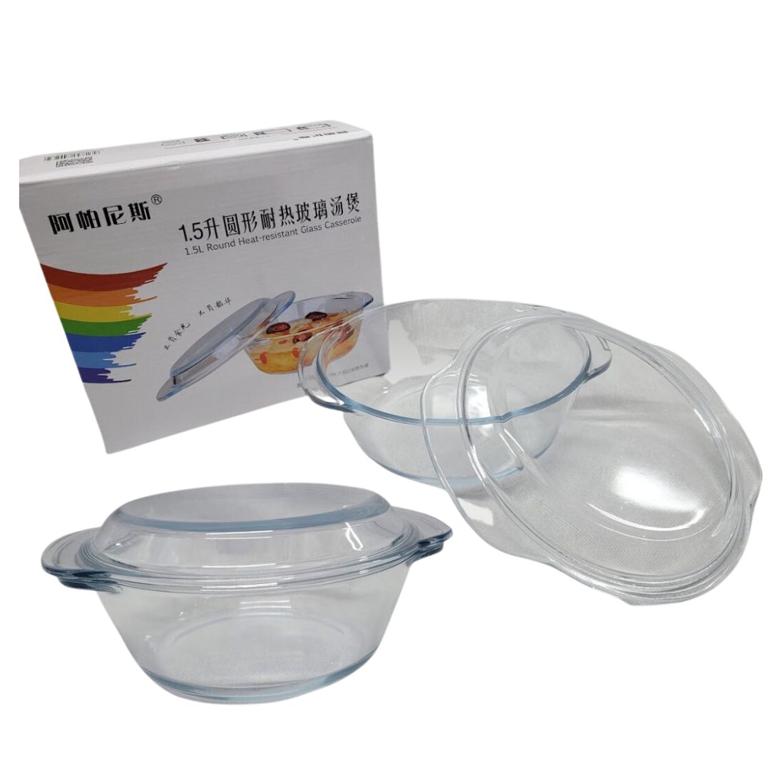 1L GLASS CASSEROLE DISH