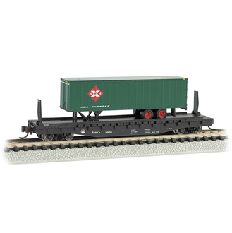 Bachmann USA N Scale Flat Car with Trailer 16752