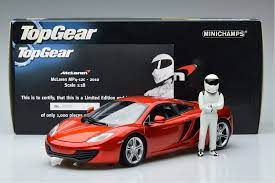 MCLAREN MP4-12C WITH STIG TOP GEAR FIGURINE MINICHAMPS 1/18