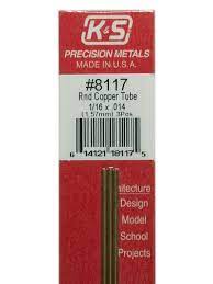 K & S Metals Rnd Copper Tube #8117