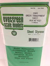 Evergreen Green Transparent Sheet  #9903