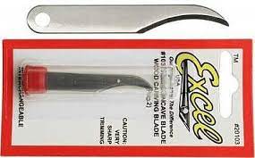 Excel #103 Semi-Concave Blade (2) - Model and Hobby Knife Blade - #20103