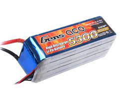 Gens Ace 5300mAh 5S 18.5v 30C Lipo