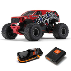 Arrma - Gorgon 4x2 Mega 550 Brushed Monster Truck RED