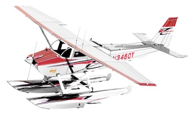 Metal Earth Cessna 182 Floatplane