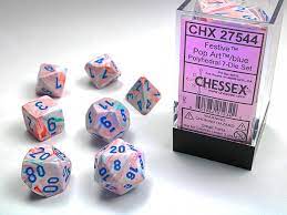 Polyhedral Dice Festive Pop Art CHX27544