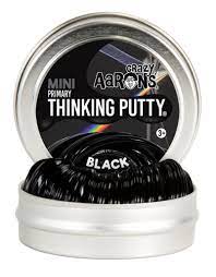 Aarons Thinking Putty - Black  5cm