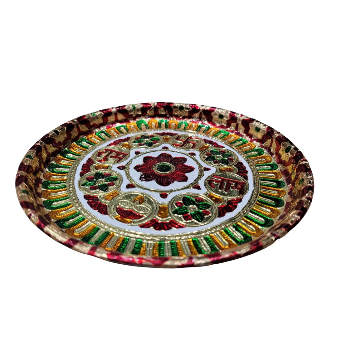 7" MEENAKARI POOJA THALI