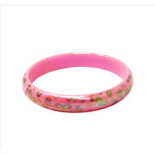 Pink Poppy Butterfly Shimmer Bangle