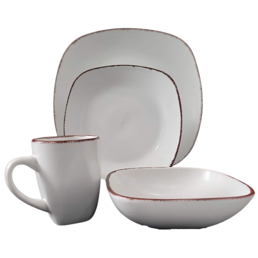 16PC DINNER SET SQUARE - Big Pots and More Store