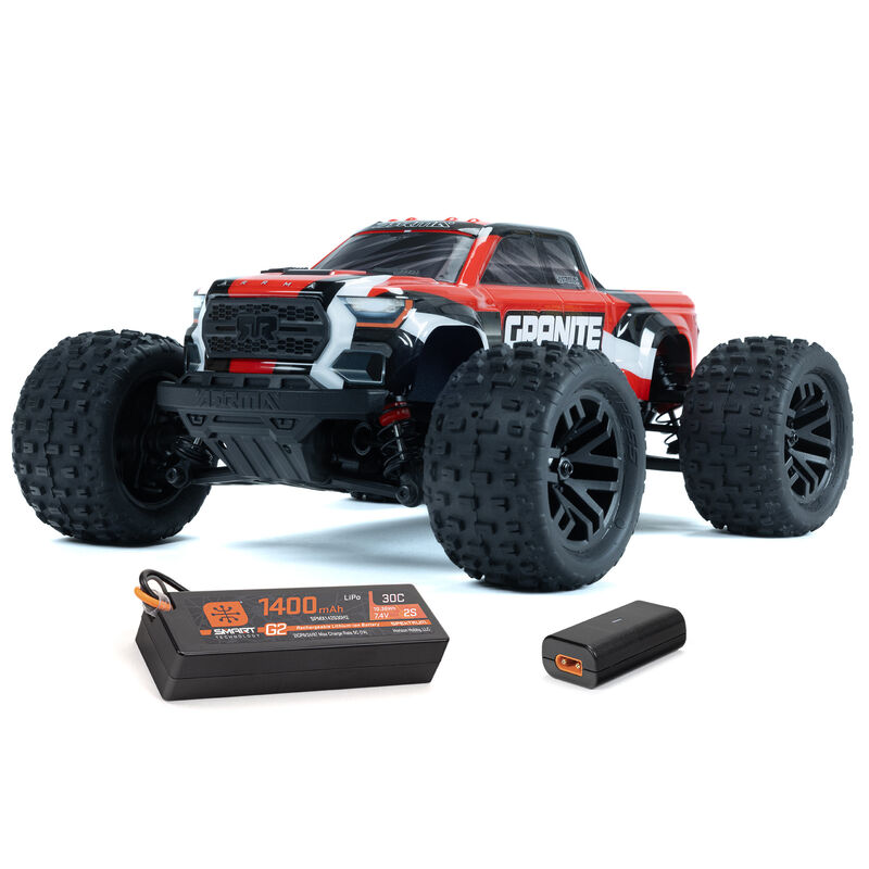Arrma 1/18 Granite Grom Mega 380 Brushed - Red