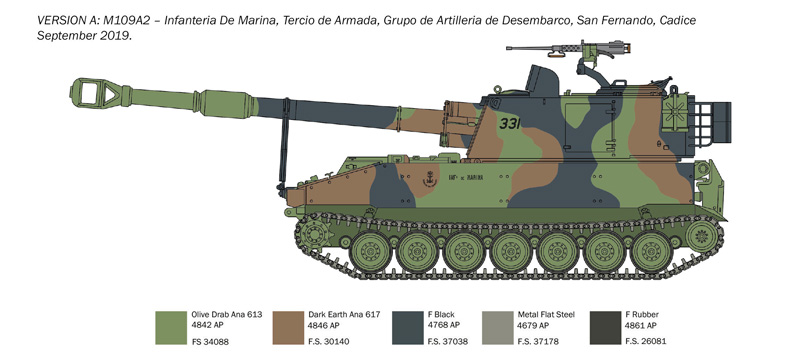 Italeri 1:35 M109 A2/A3/G 6589