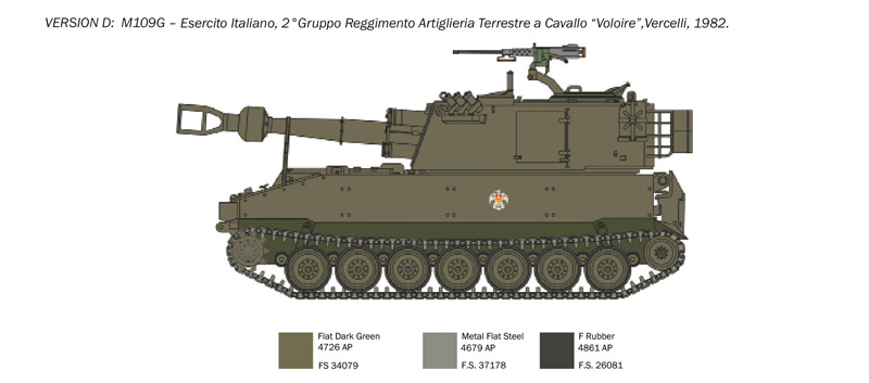 Italeri 1:35 M109 A2/A3/G 6589