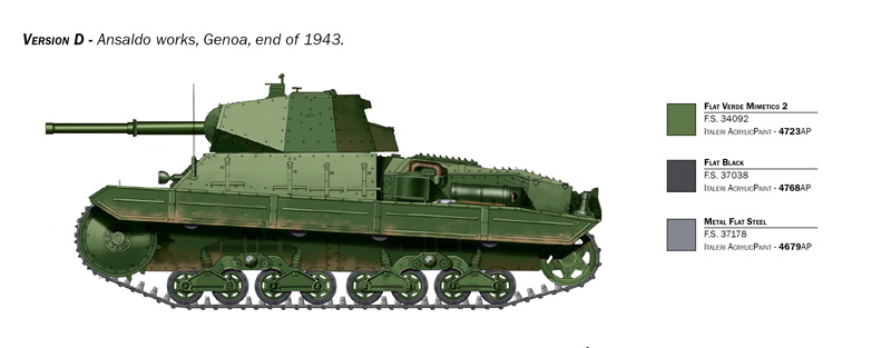 Italeri 1:35 Carro Armato P40 Italian Heavy Tank
