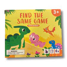 Dinosaurs wooden memory game