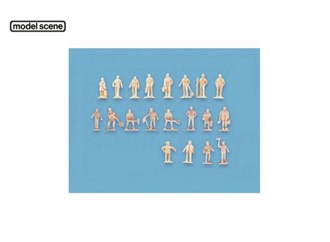 Modelscene N Gauge Assorted Unpainted Figures - Set A (20) 5156
