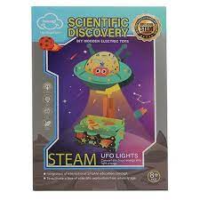 Scientific Discovery - DIY Wooden Eletric Toy - UFO Lights