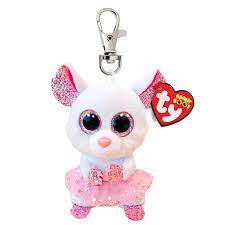 TY Beanie Boo's Nina - White Ballerina Mouse Clip