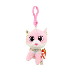 TY Beanie Boo's Fiona - Pink Cat Clip
