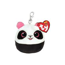 TY Squishy Beanies Bamboo- Panda Squish Clip