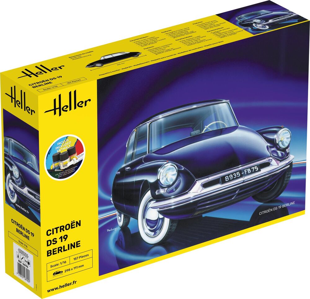 Heller 1/16 Starter Kit Citroen DS19 Berline