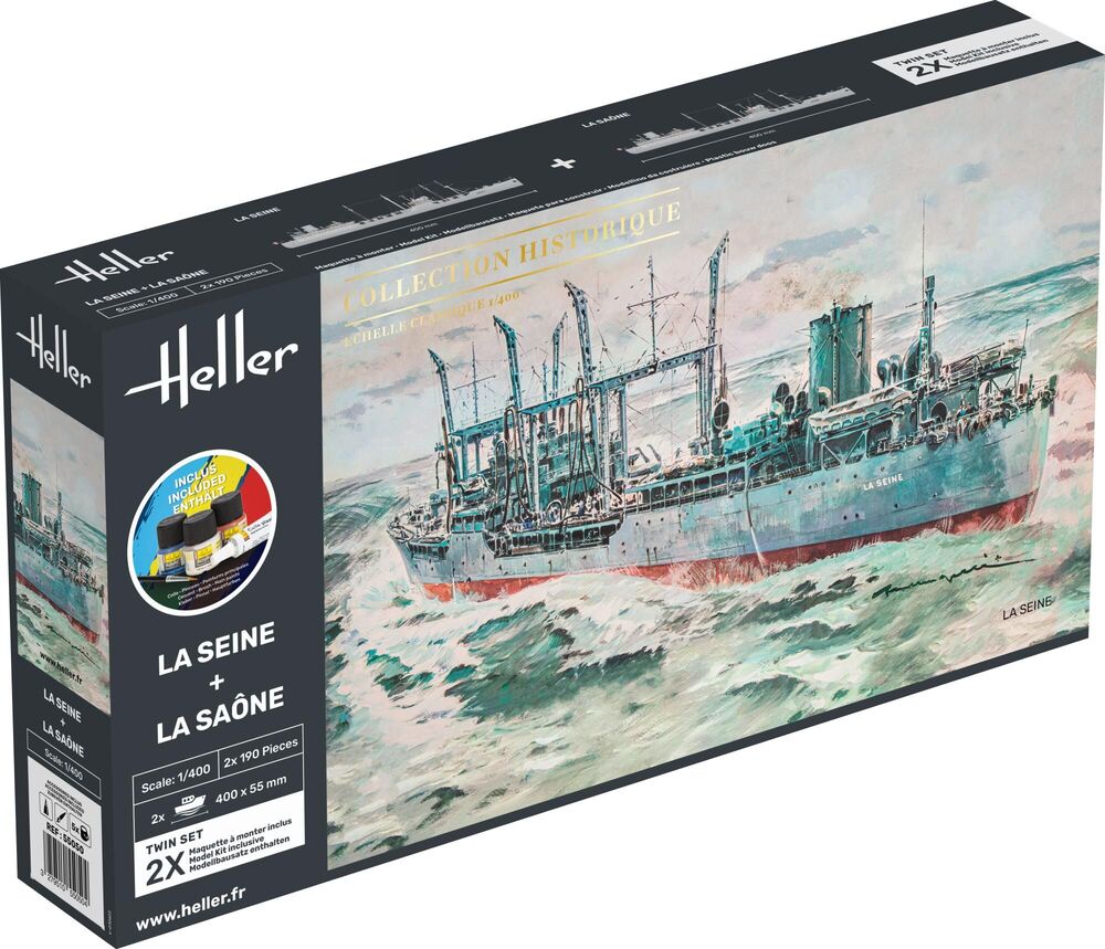 Heller 1/400 Starter Kit La Seine & La Saone - Twinset kit