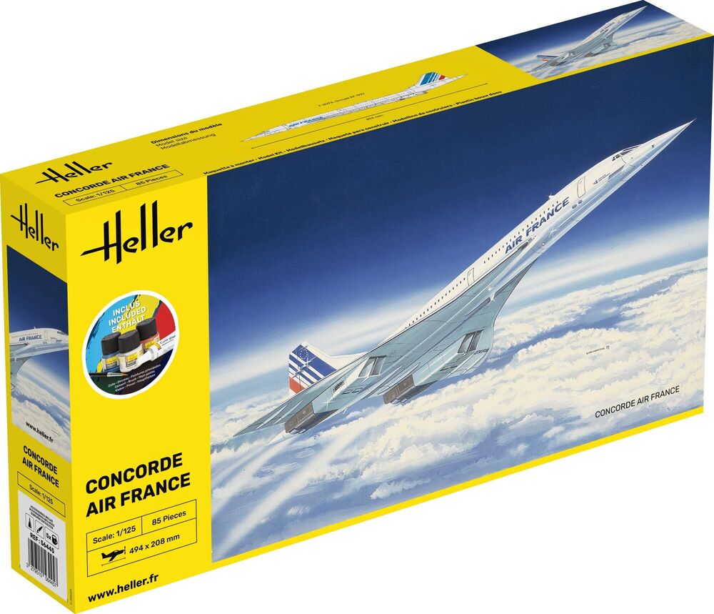 Heller 1/125 Concorde Air France