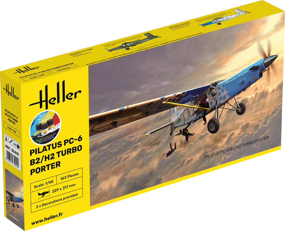 Heller 1/48 Starter Kit Pilatus PC-6 B2/H2 Turbo Porter