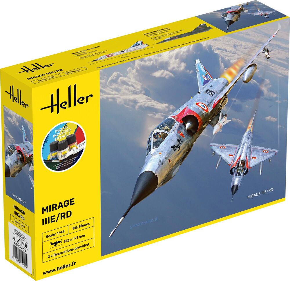 Heller 1/48 Starter Kit Mirage IIIE/RD