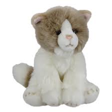 Soft Cat Beige Sitting 20cm