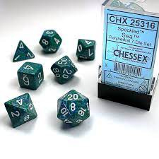 Polyhedral Dice Speckled Sea CHX25316