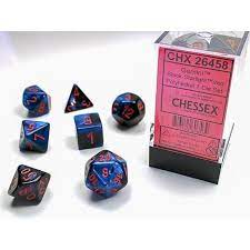 Polyhedral Dice Gemini Black- Starlight/Red CHX26458