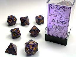 Polyhedral Dice Speckled Hurricane CHX25317