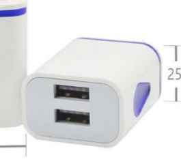 DUAL USB-A ADAPTER CHARGER